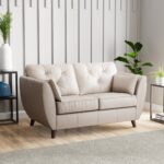 Edison Leather 2 Seater Sofa - Image 6