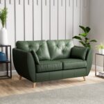 Edison Leather 2 Seater Sofa - Image 12