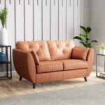 Edison Leather 2 Seater Sofa - Image 47