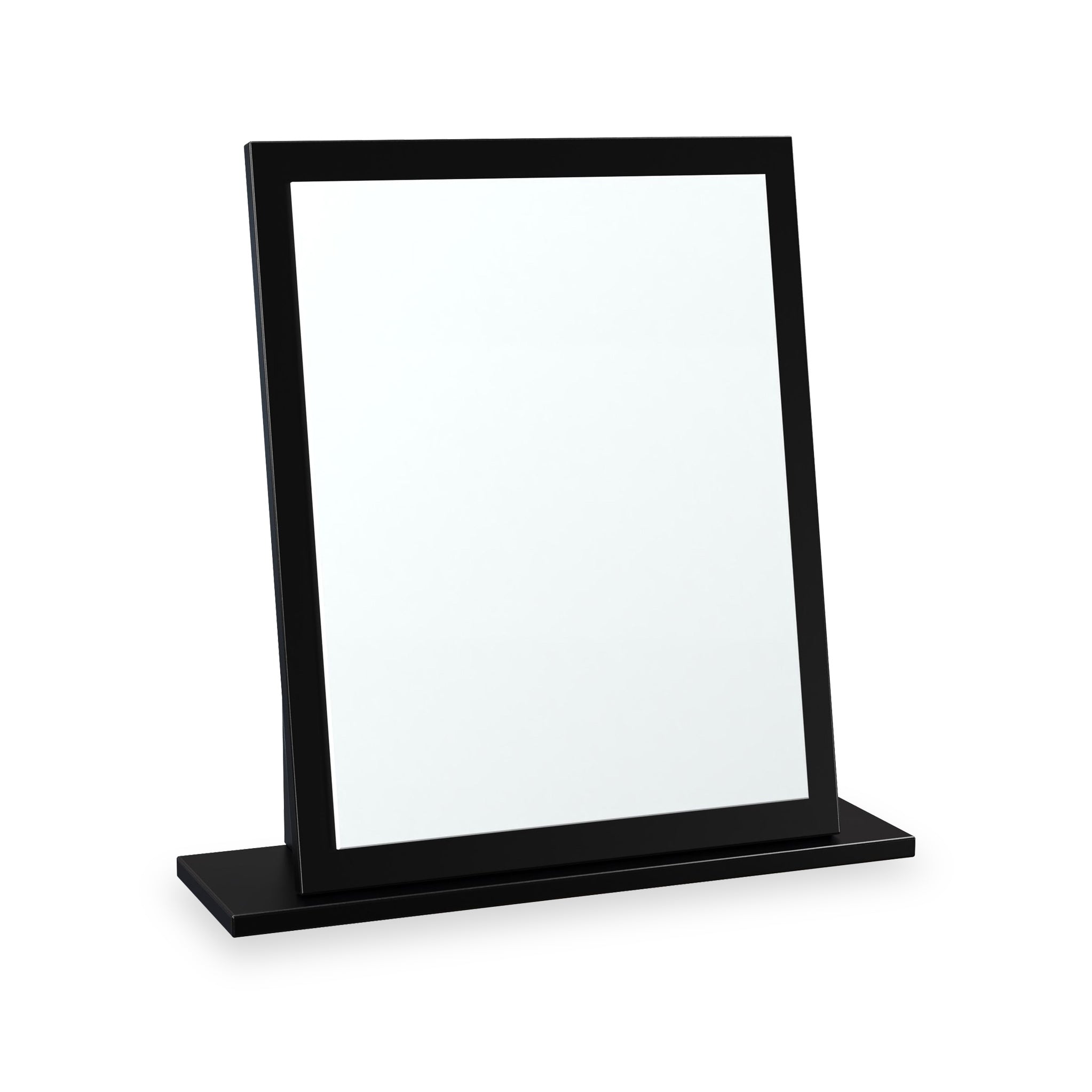 RFJAG044SEBK-Jago-Slatted-Effect-Small-Mirror-Black-Angle1 Jago Small Mirror - Image 1