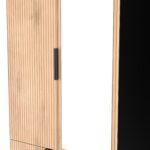 Jago Slatted Effect 2 Door 2 Drawer Mirrored Wardrobe - Image 7