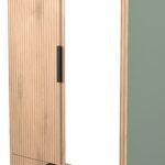 Jago Slatted Effect 2 Door 2 Drawer Mirrored Wardrobe - Image 13