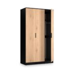 Jago Slatted Effect Tall 3 Door Wardrobe