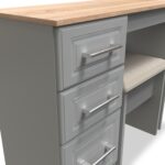 Talland White Dressing Table with Stool - Image 7
