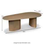 Zenra Mango Wood Coffee Table - Image 5