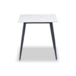 Avril White Sintered Stone 75cm Dining Table