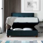 Southwick Velvet Ottoman Storage Bed Frame - Image 3