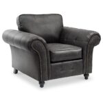 Edward Faux Leather Armchair - Image 17
