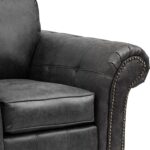 Edward Faux Leather Armchair - Image 20