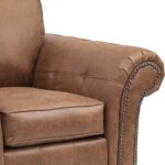 Edward Faux Leather Armchair - Image 5