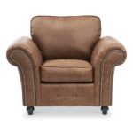 Edward Faux Leather Armchair - Image 3