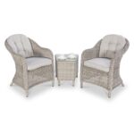 Maze Oxford 3 Piece Rattan Bistro Set - Image 2