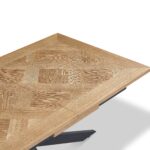 Sofie 160cm Extending Parquet Design Dining Table - Image 7
