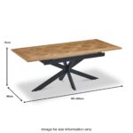 Sofie 160cm Extending Parquet Design Dining Table - Image 9
