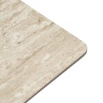 Barlo 120cm Travertine Effect Dining Table - Image 3