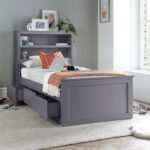 Emelia Wooden 3 Drawer and Shelving Storage Bed Frame - Image 8
