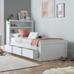 Emelia Wooden 3 Drawer and Shelving Storage Bed Frame - Image 2