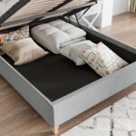 Marilyn Velvet Ottoman Storage Bed - Image 4