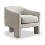 Bronte Boucle Curved Accent Chair