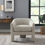 Bronte Boucle Curved Accent Chair - Image 3