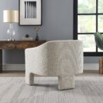 Bronte Boucle Curved Accent Chair - Image 4