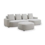 Burton Chaise Sofa & Ottoman