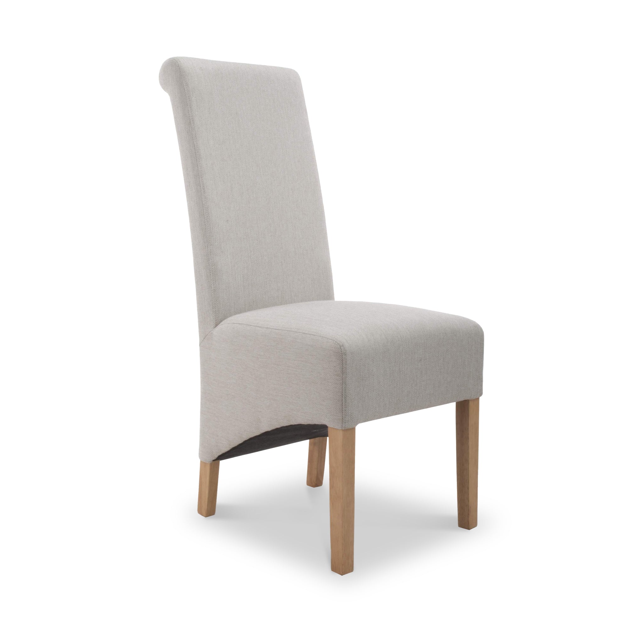 RFSHAN009-Genna-Herringbone-Dining-Chair-Plain-Angle1 Genna Herringbone Dining Chair - Image 1