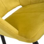 Jowan Brushed Velvet Dining Chair - Image 4