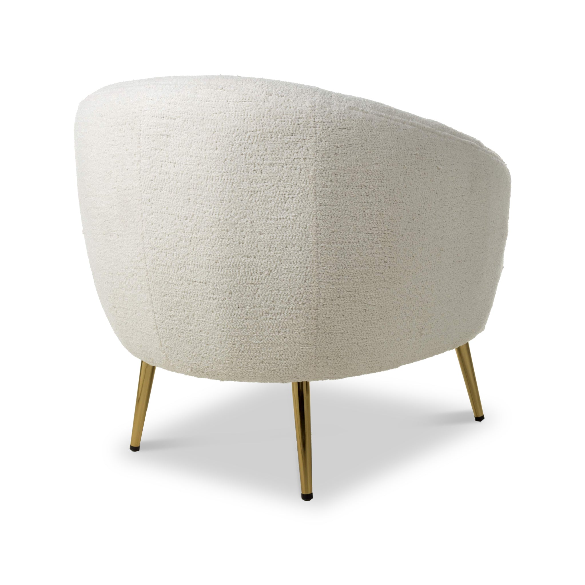 Elska White Boucle Tub Chair - Image 5