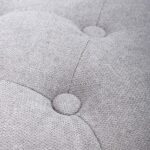 Eira Faux Linen Pouffe - Image 3