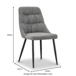 Darnley Chenille Dining Chair - Image 11
