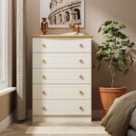 Brixham Cream 5 Drawer Chest - Image 2