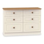 Brixham Cream 6 Drawer Wide Chest