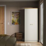 Brixham Cream 2 Door Wardrobe - Image 2