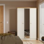 Brixham Cream Triple Mirror Wardrobe - Image 2