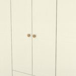 Brixham Cream 6 Door 2 Drawer Wardrobe - Image 6