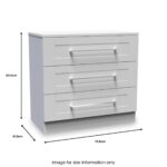 Bellamy 3 Drawer Chest - Image 9