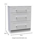 Bellamy 3 Drawer Deep Chest - Image 9