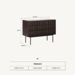 Roka Oak Geometric Large Sideboard - Image 7