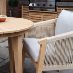 Roma FSC Sunray Bistro Set 80cm Table with 2 Roma Dining Chairs - Image 5