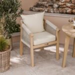 Roma FSC Sunray Bistro Set 80cm Table with 2 Roma Dining Chairs - Image 4