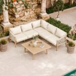 Roma FSC 5 Seater Corner Lounge Set with 90cm Square Coffee Table - Image 2