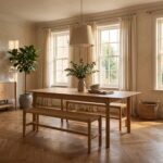 Harborough Oak 110cm Dining Bench - Image 3