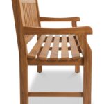 Sofia 150cm 2 Seater Acacia Garden Bench - Image 4