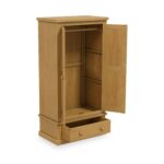 Chiswick Pine Double Wardrobe with Drawer - Image 4