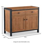 Dunstan Acacia Small Sideboard - Image 7