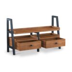 Dunstan Acacia 135cm TV Unit with Drawers - Image 4