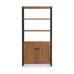 Dunstan Acacia Tall Display Bookcase - Image 3