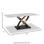 Brinsley 180cm Ceramic Dining Table - Image 6