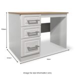 Talland White Dressing Table with Stool - Image 16